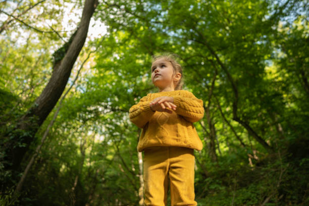 istock Green Mindset. Child Portrait in Green Forest. 2154933710