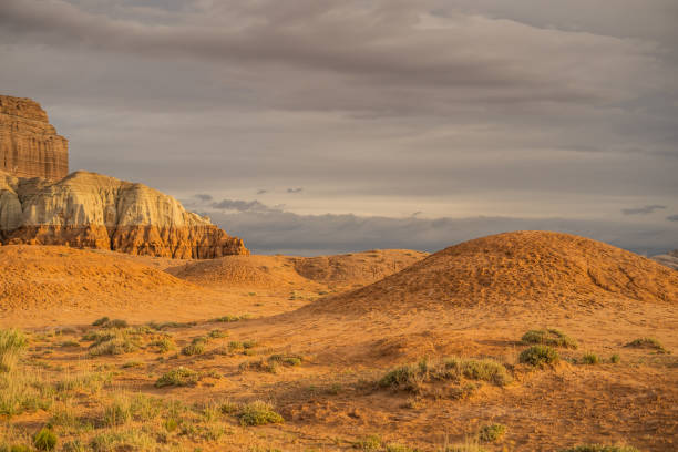 istock Gloomy Cloudy Sky Sandy Hills Goblin Valley 2154936854