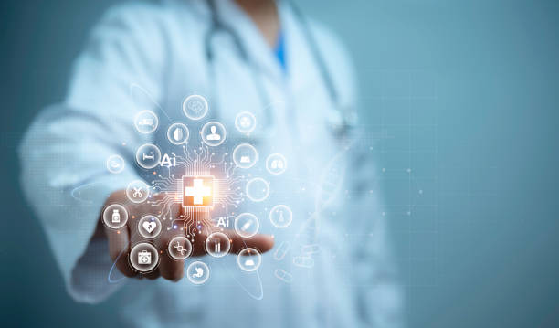 istock Health care and medical technology services concept. Medical worker using data virtual with health care icons,medical technology background,health insurance 2154936874