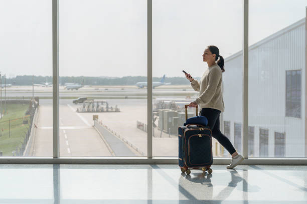 istock Woman traveling alone 2154937408