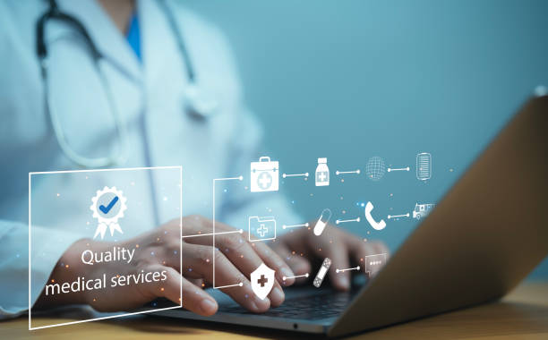 istock Guarantee Standards ISO and standardization concept.Quality medical services and quality improvement assurance certification. GMP Good Manufacturing Practice Medical Pharmacy Сoncept 2154937636