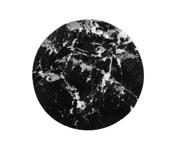istock Black old scratched round paper sticker isolated on white background 2154939654