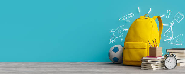 istock Copy space background for new semester of school concept. 3d rendering 2154939705