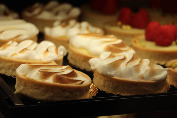 istock Meringue confectionery in shop window 2154942288
