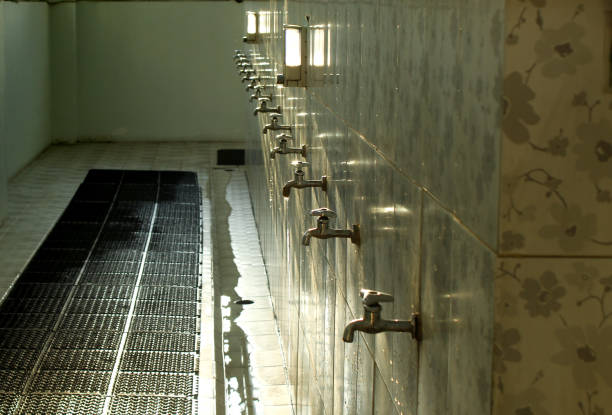 ablution faucet used for purification in the mosque.