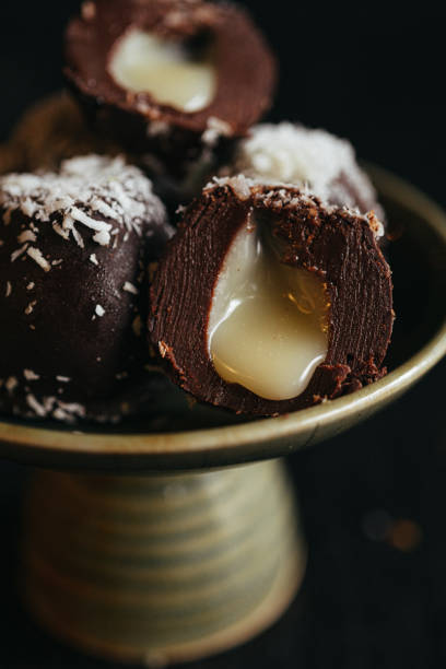 istock A still life of assorted chocolate truffles on the plate 2154949782