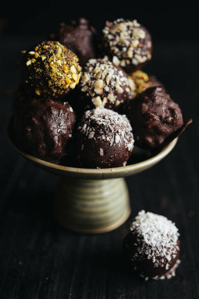 istock A still life of assorted chocolate truffles on the plate 2154949813