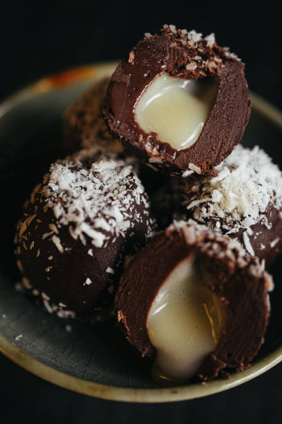 istock A still life of assorted chocolate truffles on the plate 2154949882