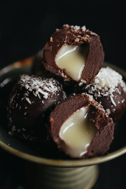 istock A still life of assorted chocolate truffles on the plate 2154949900