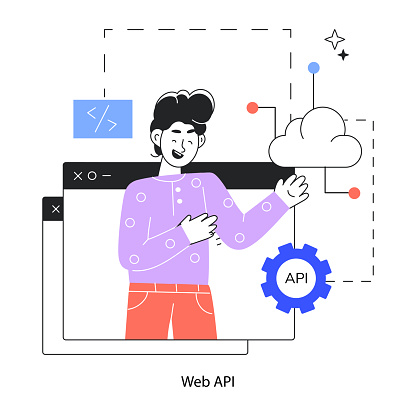 Web Api Stock Illustration - Download Image Now - Application ...