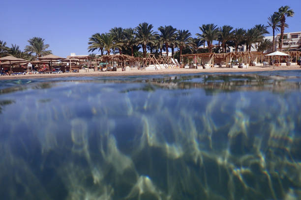 egypt beach in makadi bay as nice relax zone