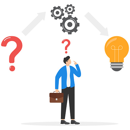 Think Problem Solving Thinking Or Problem Solving Process Concept Solution To Solve Problem ...