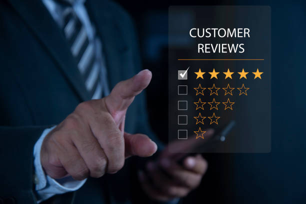 istock Customer Satisfaction Survey concept, 5-star satisfaction, Customer service experience and business satisfaction survey. Concept of satisfaction rating. 2154959649