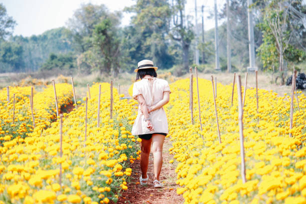 Cute Woman in Garden