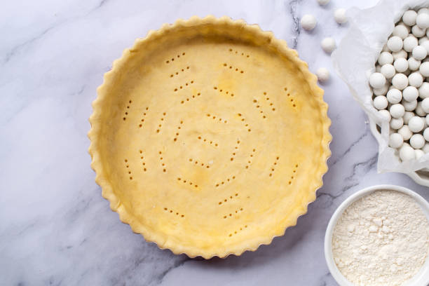 istock pastry pie dough in pie plate preparation for bake 2154966628