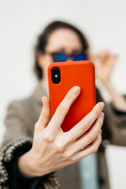 istock Woman taking a selfie. 2154968655