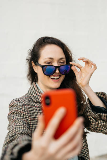 istock Woman taking a selfie. 2154968661