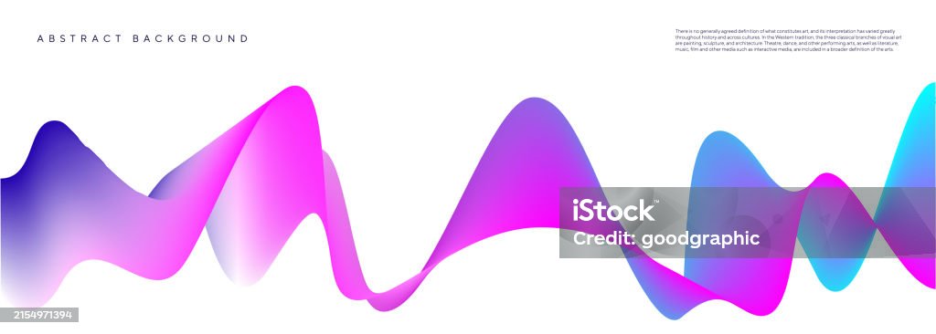 Line Wave Color Modern Color Gradient Flowing Wave Line Stock Illustration - Download ...