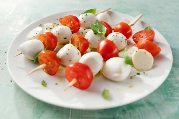 istock Caprese salad served on plate 2154972273