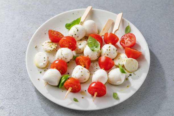 istock Caprese salad served on plate 2154972663