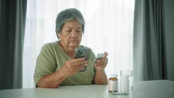 istock Senior woman patient using health technology. 2154972729