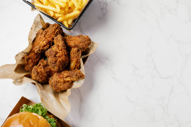 istock Fast food assortment with different fast food menu 2154974059