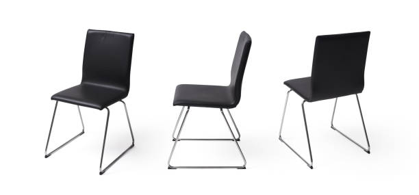 istock Elegant black chair at different angles 2154974317