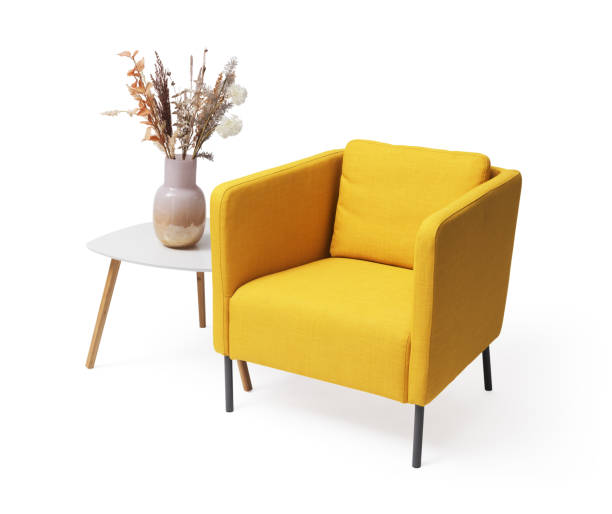 istock Elegant armchair and coffee table 2154974384