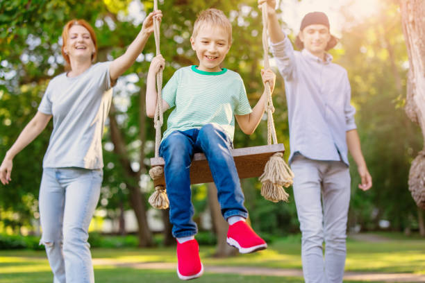 istock Family having holidays in natural park. 2154983715