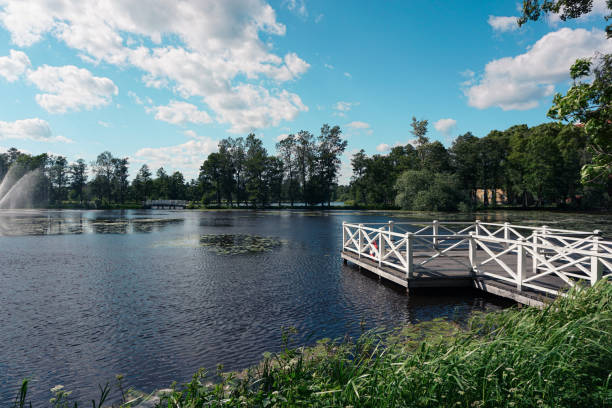 Scenic view of a lake against the sky