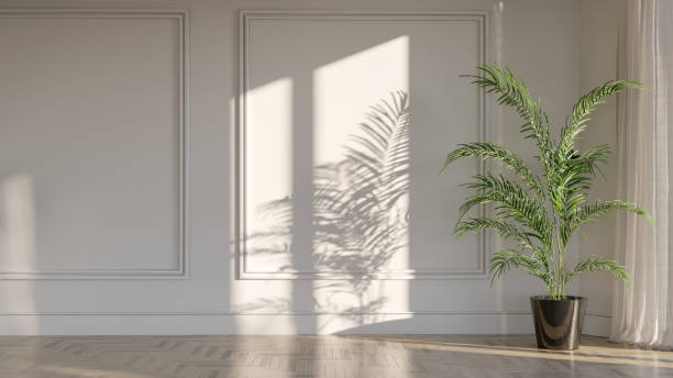 istock Large luxury modern bright interiors Living room mockup illustration 3D rendering image 2154990007