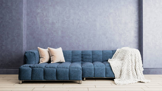 istock Large luxury modern bright interiors Living room mockup illustration 3D rendering image 2154990241