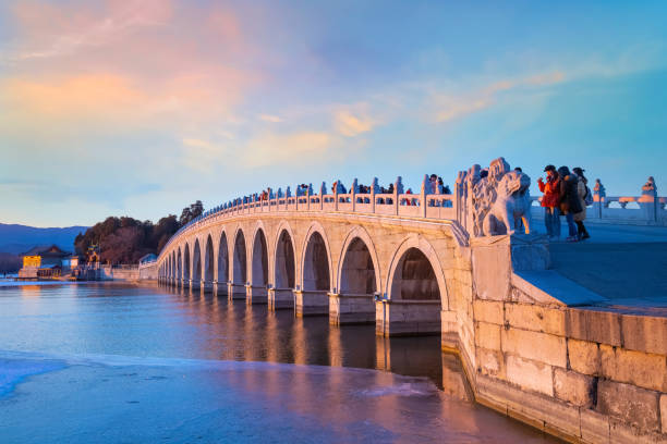 istock Seventeen-Arch Bridge at Summer Palace in Beijing, China 2154991556