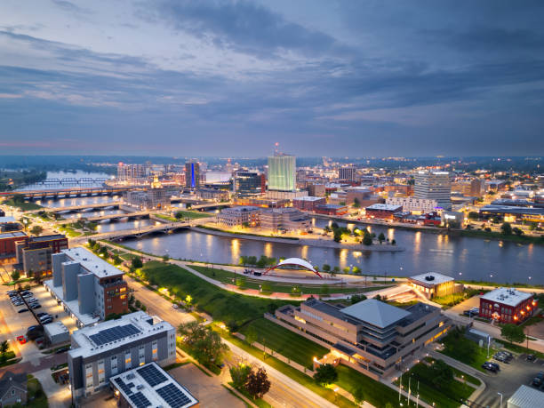 Cedar Rapids, Iowa, USA Cityscape