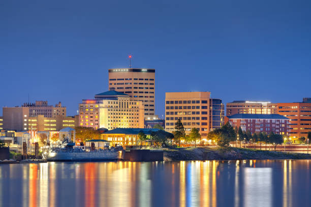 istock Evansville, Indiana, USA Skyline at Blue Hour 2154991734