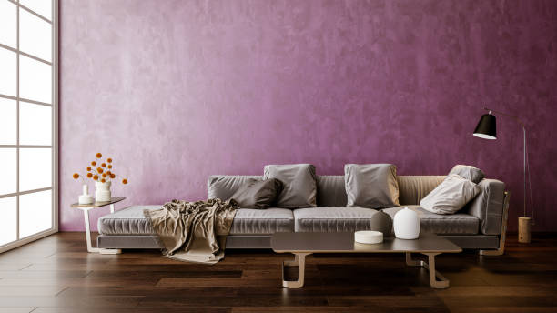 istock Large luxury modern bright interiors Living room mockup illustration 3D rendering image 2154998967