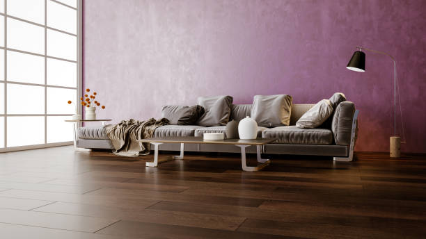 istock Large luxury modern bright interiors Living room mockup illustration 3D rendering image 2154999008