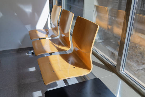 istock Empty bench in the Hospital for visitors 2155002539