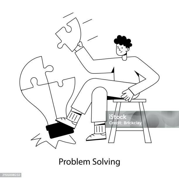 Stock Picture Problem Problem Solving Stock Illustration - Download Image Now - Brainstorming ...