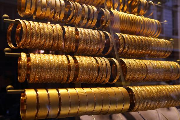 istock Gold jewelry shop in Turkey 2155018822