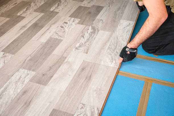 istock LOCK type laminate lock connection - how to lay a floating floor 2155021496