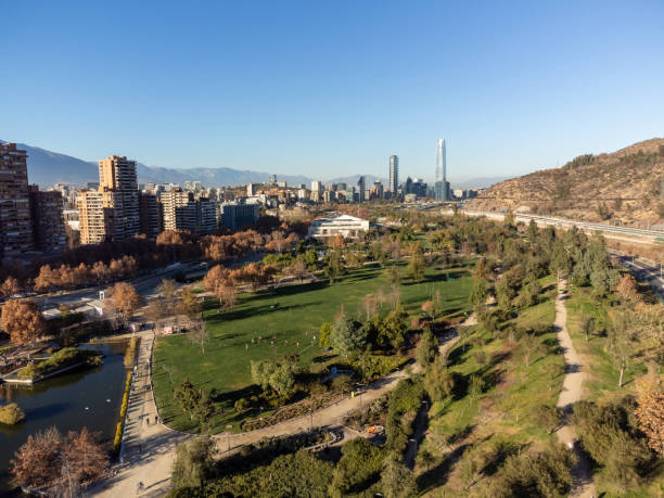 istock Santiago de Chile skyscrapers from Bicentenario park 2155023174