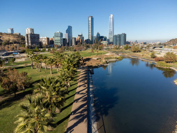 istock Santiago de Chile skyscrapers from Bicentenario park 2155023186