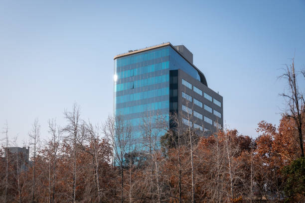 istock Modern mid-rise building at autumn 2155023212
