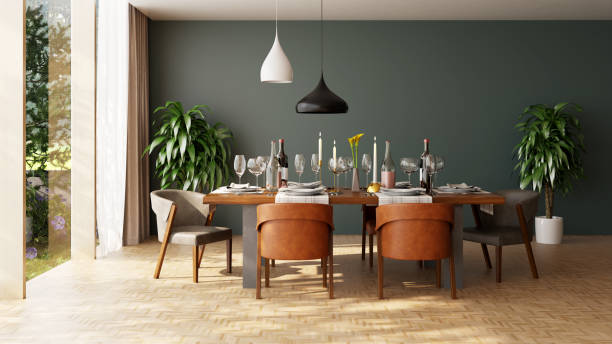 istock Large luxury modern bright interiors Living room mockup illustration 3D rendering computer digitally generated image 2155026220