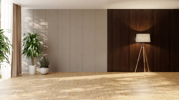 istock Large luxury modern bright interiors Living room mockup illustration 3D rendering computer digitally generated image 2155026263