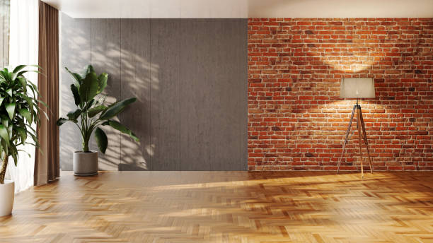 istock Large luxury modern bright interiors Living room mockup illustration 3D rendering computer digitally generated image 2155026396