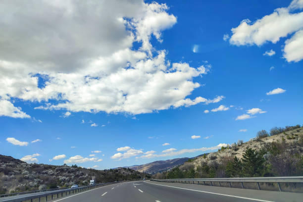 istock Highway road between Ankara to Istanbul in Turkey 2155032817