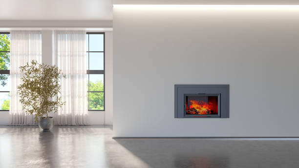 istock Large luxury modern bright interiors Living room mockup illustration 3D rendering image 2155036781