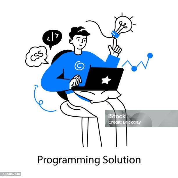 programming - programming solutions programming ... Programming Solution Stock Illustration - Download Image Now - Coding ...
